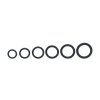 Classic Silicone Cockring Set of 6 - Black